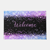Imitats Glitzer Begrüßungsskript Fußmatte (Vorderseite)