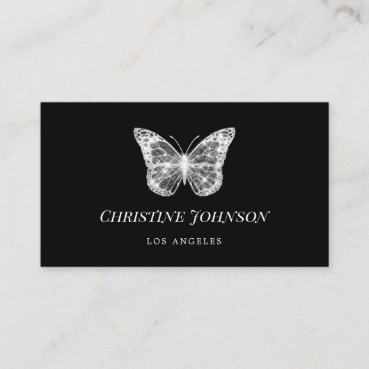 IMITATS Glitzer Black Schmetfly Visitenkarte (Vorderseite)