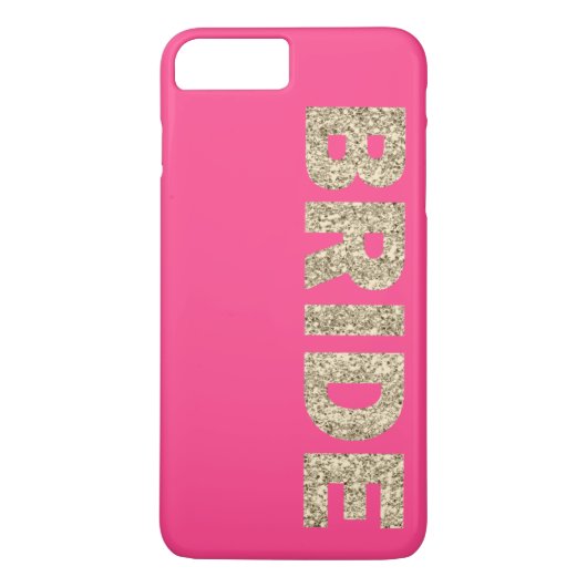 Imitats Glitzer Bride iPhone 7+ Fall in Pink Case-Mate iPhone Hülle (Rückseite)