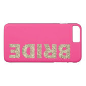Imitats Glitzer Bride iPhone 7+ Fall in Pink Case-Mate iPhone Hülle (Rückseite (Horizontal))