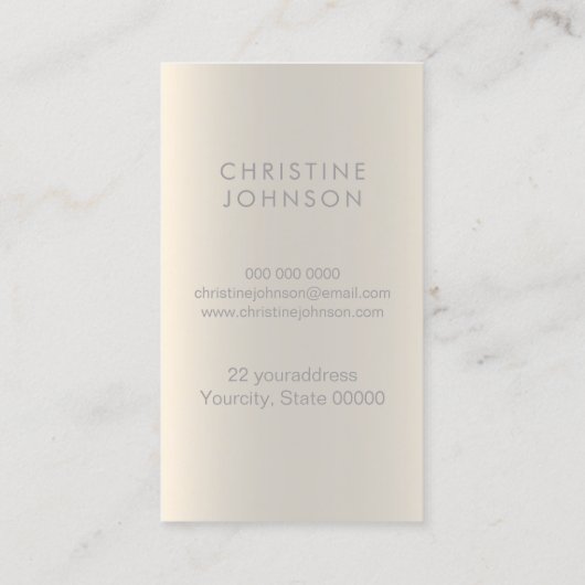 Imitats Glitzer Dahlia Juwel Design Visitenkarte (Rückseite)