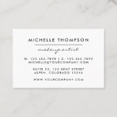 Imitats Glitzer Diamond Visitenkarte (Rückseite)