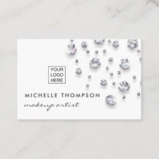 Imitats Glitzer Diamond Visitenkarte (Vorderseite)