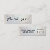 Imitats Glitzer Discount-Karte Mini Visitenkarte (Vorne/Hinten)