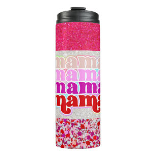 Imitats Glitzer Mama Thermosbecher