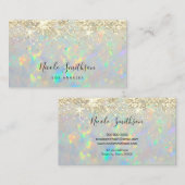 Imitats Glitzer Opal-Hintergrund-Visitenkarte Visitenkarte (Vorne/Hinten)