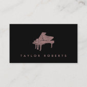 Imitats Glitzer Piano Visitenkarte (Vorderseite)