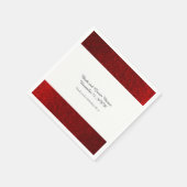 Imitats Glitzer Ruby Red Serviette (Ecke)