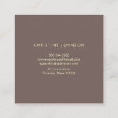 Imitats Glitzer Schmetterling Square Visitenkarte (Rückseite)