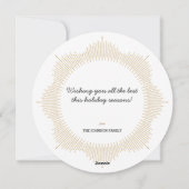 Imitats Glitzer Snowflake Feriengrüße Karte (Rückseite)