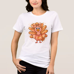 Imitats Glitzer Türkei Preppy Erntedank Gobble Tri-Blend Shirt