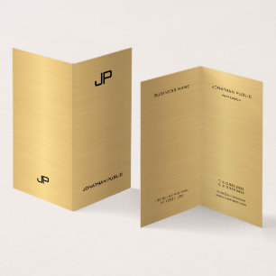Imitats Gold Beruflich Moderne Monogram Elegant Visitenkarten