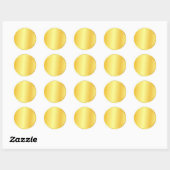 Imitats Gold Blank Elegant Template Custom Logo, T Runder Aufkleber (Blatt)
