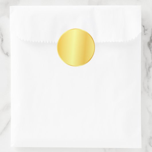 Imitats Gold Blank Elegant Template Custom Logo, T Runder Aufkleber (Tasche)