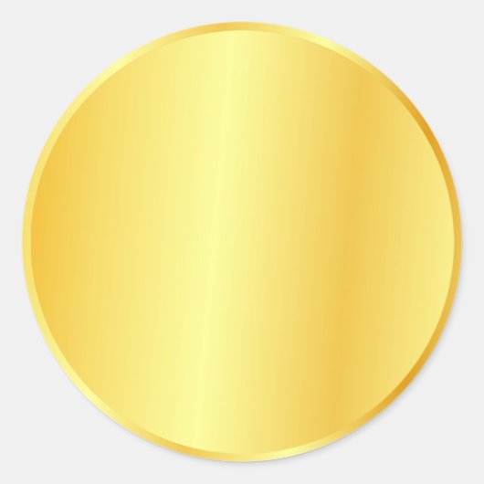 Imitats Gold Blank Elegant Template Custom Logo, T Runder Aufkleber (Vorderseite)