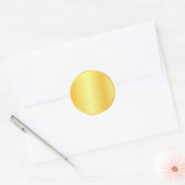 Imitats Gold Blank Elegant Template Custom Logo, T Runder Aufkleber (Umschlag)