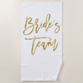 Imitats Gold Bride Team Beach Handtuch (Vorderseite)