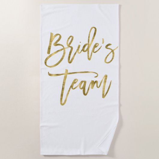 Imitats Gold Bride Team Beach Handtuch (Vorderseite)