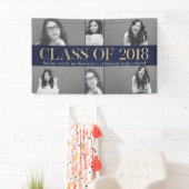 Imitats Gold Class of 2018 Abschluss FotoCollage Banner (Insitu)