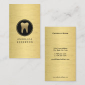 Imitats Gold Dental Business Card Visitenkarte (Vorne/Hinten)