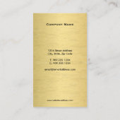 Imitats Gold Dental Business Card Visitenkarte (Rückseite)