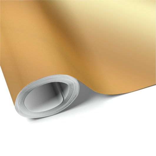 Imitats Gold Einfache Vorlage Frohe Weihnachtsgesc Geschenkpapier (Rolleneckpunkt)