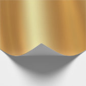 Imitats Gold Einfache Vorlage Frohe Weihnachtsgesc Geschenkpapier (Ecke)