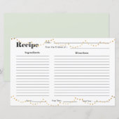 Imitats Gold Fairy Lights Rezept Card (Vorne/Hinten)