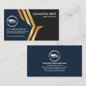 Imitats Gold Falcon Wings LKW Logistik Visitenkarte (Vorne/Hinten)