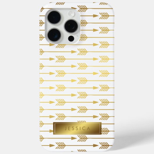 Imitats Gold Foil Arrows Pattern Case-Mate iPhone Hülle (Rückseite)
