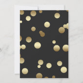 Imitats Gold Foil Confetti Hochzeit Einladungen (Rückseite)