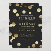 Imitats Gold Foil Confetti Hochzeit Einladungen (Vorne/Hinten)