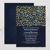 Imitats Gold Foil Confetti Probe Einladung (Vorne/Hinten)