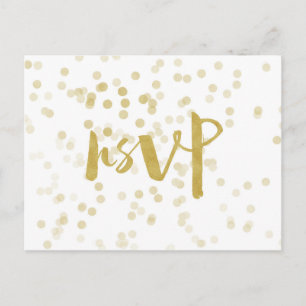 Imitats Gold Foil Confetti UAWG Einladungspostkarte