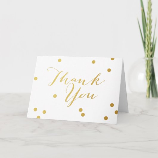 Imitats Gold Foil Danke Karte (Vorderseite)