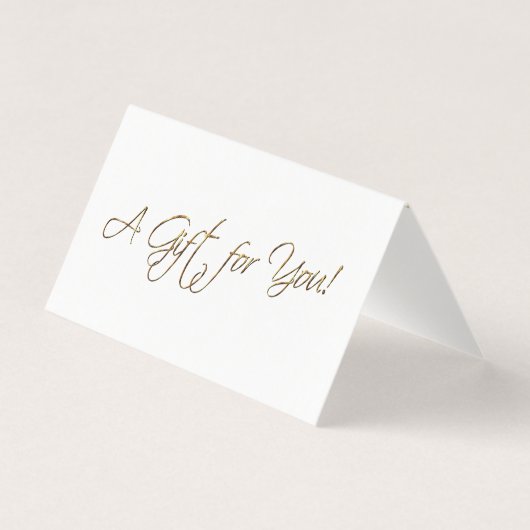 Imitats Gold Foil - ein Geschenk für Sie (Vorderseite)