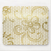 Imitats Gold Foil große Blumenmuster Mousepad (Vorne)