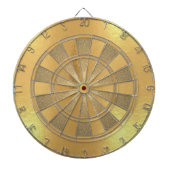 Imitats Gold Foil Metallic Einfache Elegante Dartscheibe (vorne)
