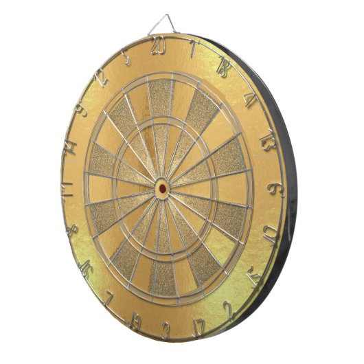 Imitats Gold Foil Metallic Einfache Elegante Dartscheibe (Vorderseite rechts)