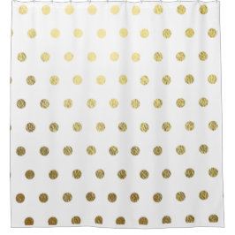 Imitats Gold Foil Polka Dot Bad Dusche Vorhang