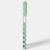 Imitats Gold Foil Polka Dots Muster Personalisiert Case-Mate iPhone Hülle (Rückseite / Rechts)