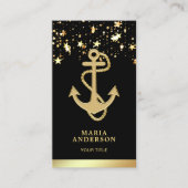 Imitats Gold Foil Stars Confetti Anker Visitenkarte (Vorderseite)