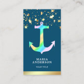 Imitats Gold Foil Stars Confetti Visitenkarte (Vorderseite)