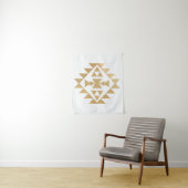 Imitats Gold Foil Tribal Illustration's Wall Tapes Wandteppich (Beispiel)