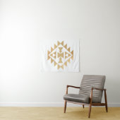Imitats Gold Foil Tribal Illustration's Wall Tapes Wandteppich (Beispiel (Horizontal))