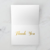 IMITATS GOLD FOIL | WEDD FOTO DANKEN SIE KARTE (Innenseite)