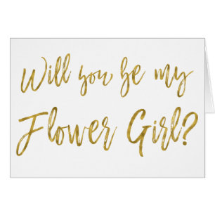 Imitats Gold Foil Wedelblumenmädchen