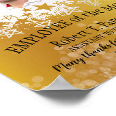 Imitats Gold Foto Mitarbeiter des Monatszertifikat Poster (Ecke)