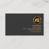 Imitats Gold Gebäude Roof Handyman Contract Visitenkarte (Rückseite)