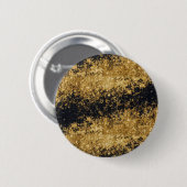 Imitats Gold Glitzer Imitats Schwarzer Glitzer Run Button (Vorne & Hinten)